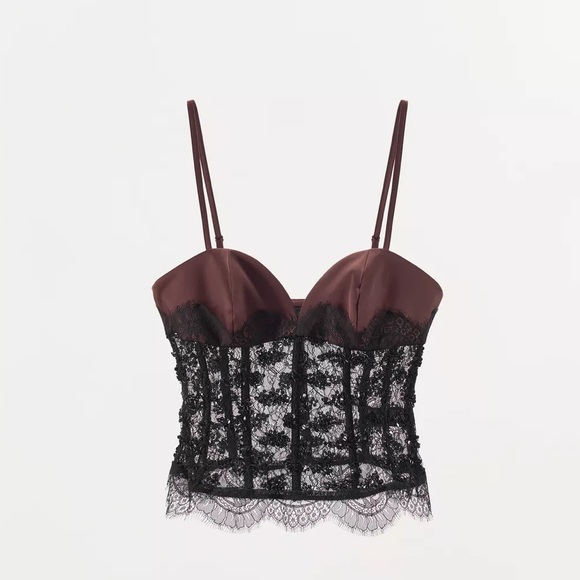 NWT ZARA SEQUIN LACE CORSET TOP size M AMD L 
🚨firm price - Picture 12 of 16